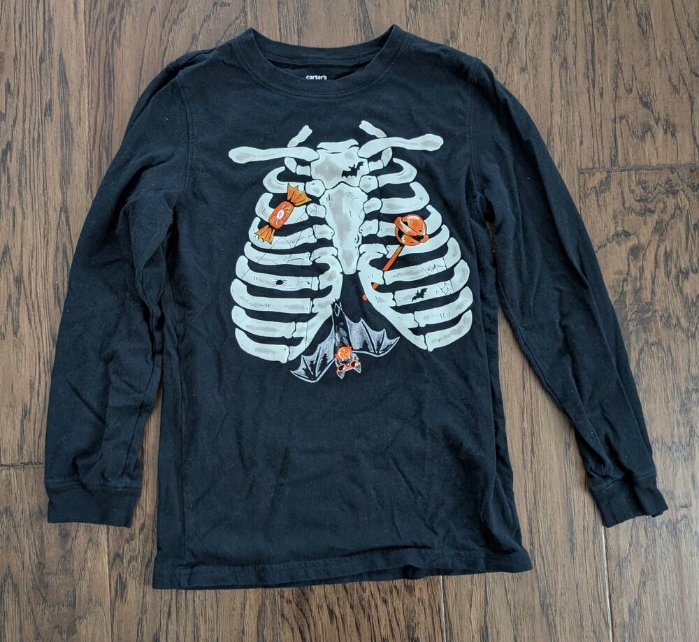 Carter's Halloween Skeleton Long Sleeve Shirt